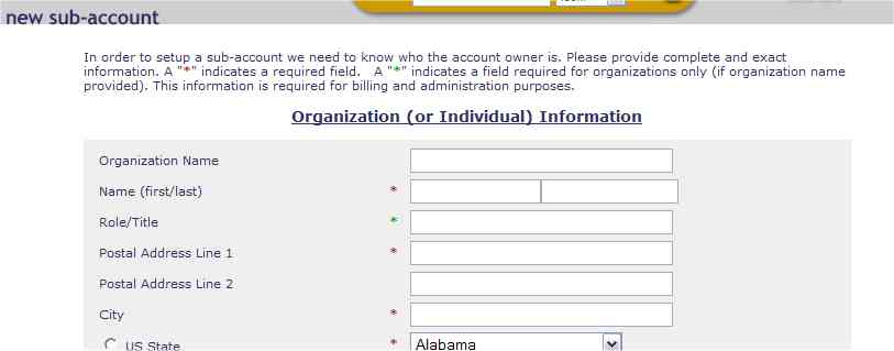 top part needs WHOIS information
